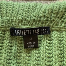 Cardigan Lafayette 148 NY En Lin Vert - Taille S, Occasion En Excellent état