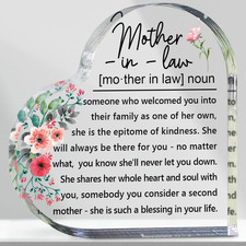 Mother in Law Acrylic Sign, Mother'S Day Gifts for Mom from Daughter Son, Thank