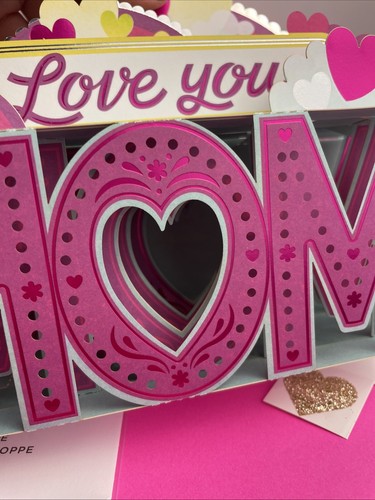 Mothers Day Pop Up 3D Card Love You Mom Greeting Cards Decor American Greetings - Picture 5 of 13