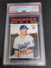 2020 Topps Heritage - Action Variation Gavin Lux #188 (RC) PSA 10