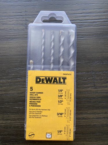 DEWALT 5 piece SDS + 2 Cutter Set DWAF5470 - Picture 3 of 3