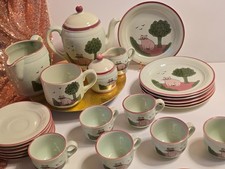 Zeller Keramik Zell am Harmersbach rosa Katze – Einzelteile Auswahl