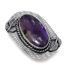 Russian Charoite Gemstone 925 Sterling Silver Jewelry Gift Ring Size 8 J200