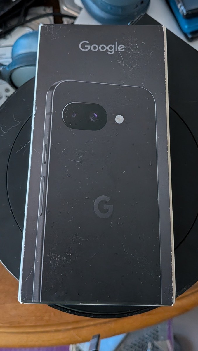 Google Pixel 9a - 128 GB - Obsidian (Unlocked) NEW Unused Open BOX