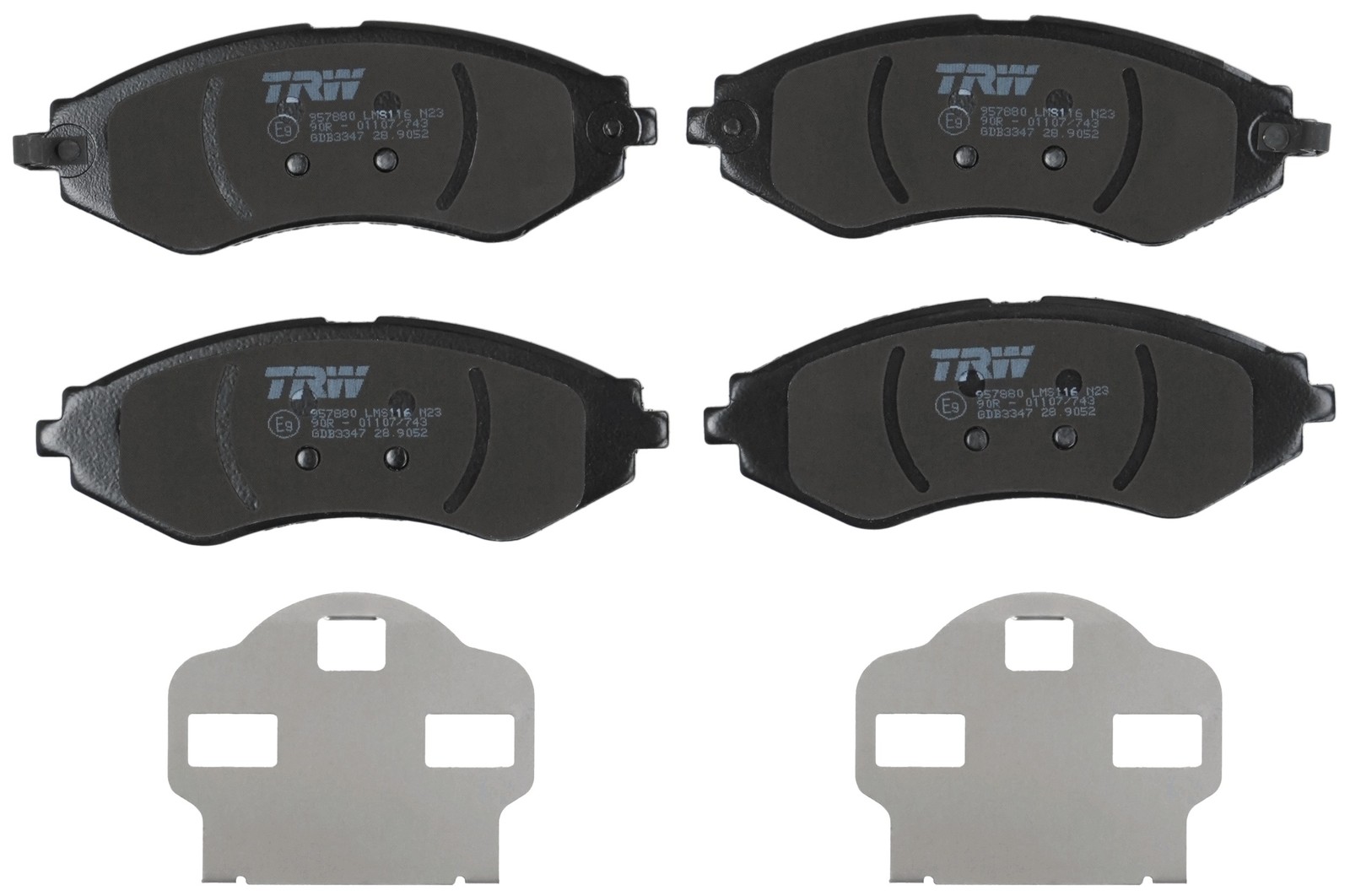 Fits TRW GDB3347 BRAKE PAD SET, DISC BRAKE