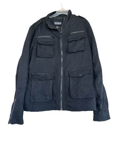 Mens Black Foreign Exchange Jacket XL - Picture 2 of 4