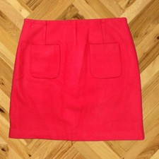 NUEVA ChicWish 16" Mini Falda Forrada de Fieltro Roja Mujer Talla Pequeña 