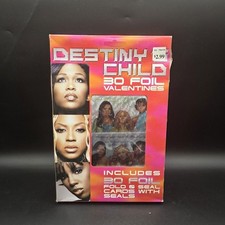 Official DESTINY'S CHILD 30 Foil Valentines Day Cards 2001 Beyoncé Rare 2001 NOS