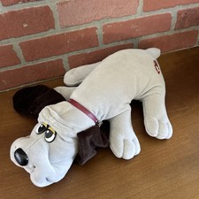 VTG Tonka 1985 Pound Puppy Grey Plush Dog with Collar 18  