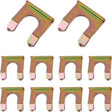 10PCS U Brake Line Clips,Metal Brake Line Bracket with U-shaped Mouth Design for