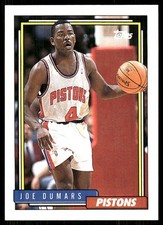 Joe Dumars 1992-93 Topps 347 Pistons Free Shipping Stackedpacks