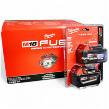 Milwaukee 2833-20 M18 18V FUEL 6-1/2" Cordless Circular Saw 5.0 AH Batteries
