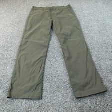 Eddie Bauer Pants Mens 36X30 Green Tech Performance Hiking Outdoor Nylon Stretch