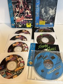 Slam City with Scottie Pippen , Prize Fighter & Sewer Shark (Sega CD) 3 Game LOT