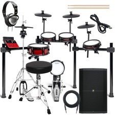 Alesis Nitro Ultimate 9-Piece Electronic Drum Kit COMPLETE DRUM BUNDLE