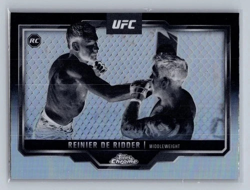 Reinier de Ridder 2025 Topps Chrome UFC #185 Negative Refractor Rookie!