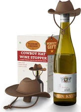 Cowboy Hat Wine Stopper, Funny Wine Gift for Wine Lovers, Wine Accessories, Sili