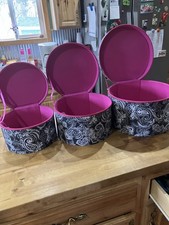 3 Piece Nesting Boxes Macbeth Accessory  s Or Hat Boxes