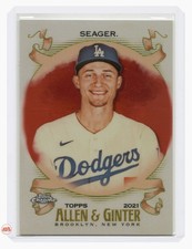2021 Topps Allen & Ginter Chrome Corey Seager Orange Refractor #26 11/25