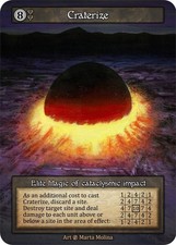 Craterize 1x Beta SCR Sorcery Contested Realm Elite MINT earth magic