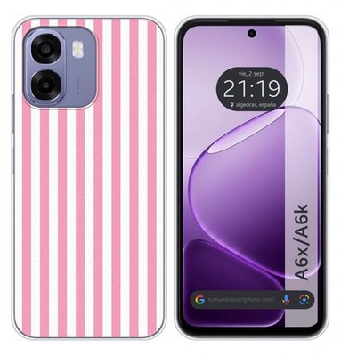 Tumundosmartphone Silikonhülle TPU für Oppo A6x/A6k Lines 03, Multicolor