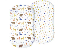 David's Kids 100 Cotton Bassinet Sheets, 2 Pack