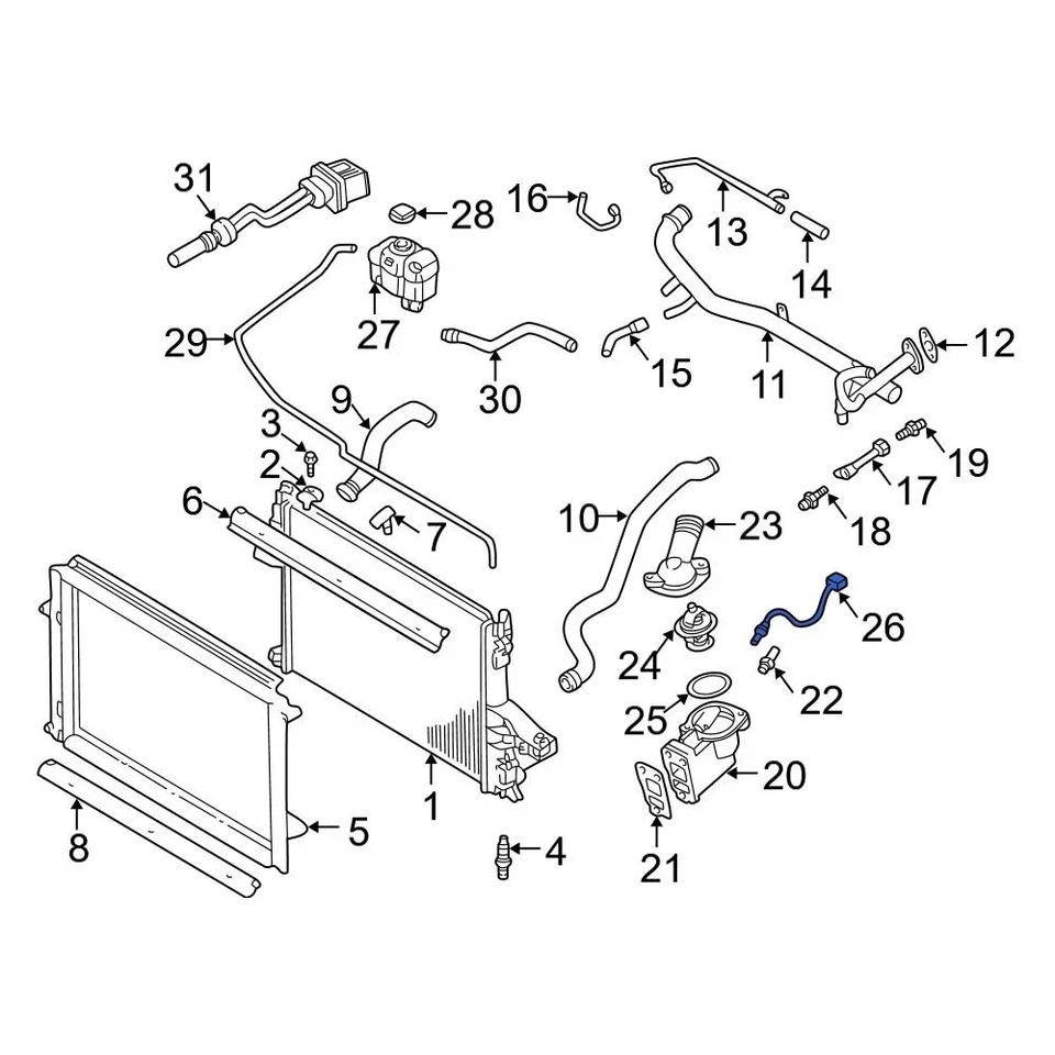 For Volvo S60 2001-2002 Volvo 9125463 Engine Coolant Temperature Sensor Foto 4 de 4