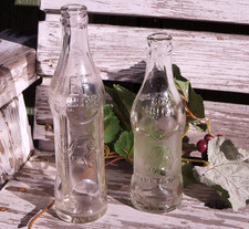 Vintage Big Chief Cola Soda Bottles Payette Idaho & Great Falls Montana