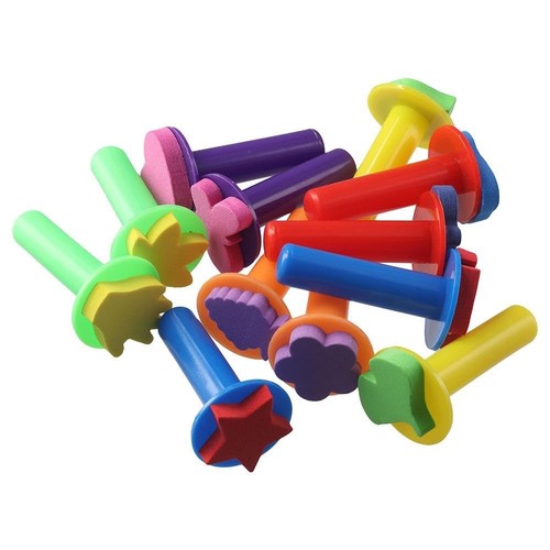Sponge Painting Shapes 36 Pcs EVA Stamper for Painting Drawing DIY Art Tools - Picture 4 of 7