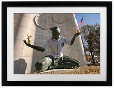 13x19 The Spirit Of Detroit Tigers Statue Art Print Poster USA Mike Ilitch The D