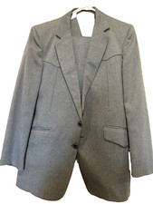 Vintage LUCAS MENSWEAR Western Wear Three Piece Suit Western Yoke