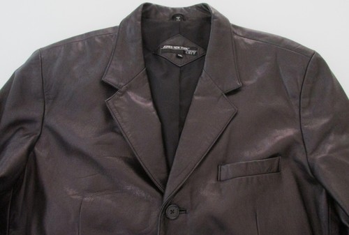 Jones New York Men's Leather Jacket Size 44L - Picture 5 of 8