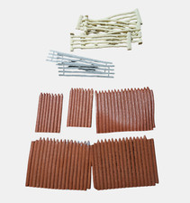 Vintage Lot Marx Fort Apache Play Set 1964, Rail Fence Corral Toy Ranch Rodeo