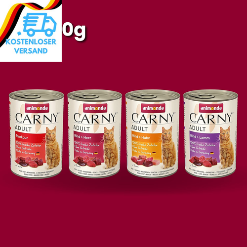 Carny Katzen Nassfutter Mix Herzhafte Variation (12 X 400G), Katzen Nassfutter O - Bild 11 von 12