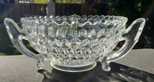 Rare American Fostoria Bowl  8½' Three Handled # 141