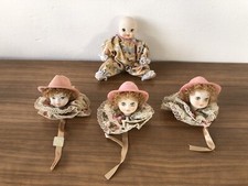 Stock Di 3 Testine E 1 Bambola In Porcellana Realizzate A Mano Made In Italy