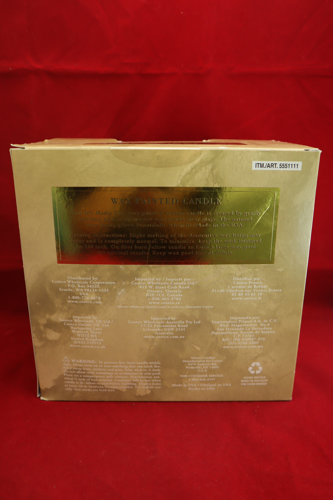 Alaura Candles Harvest Spice Wax Painted Handmade Fragranced Artisan