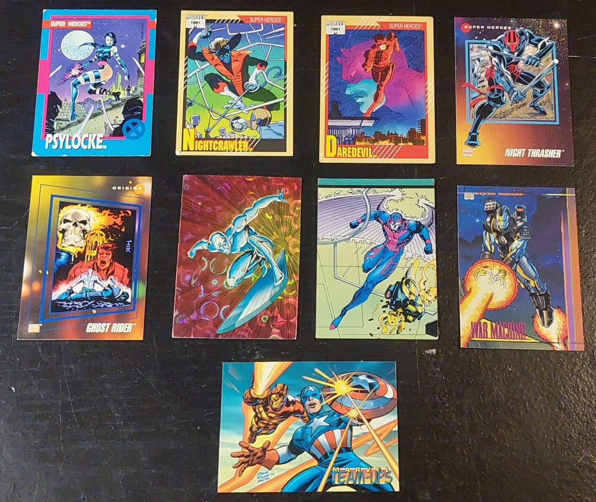 1991 Marvel Trading Cards Lot 9 cards | eBay