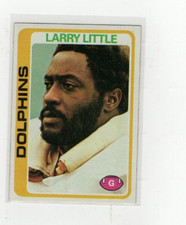1978 Larry Little Topps #322 Dolphins Free Shipping (F1704)