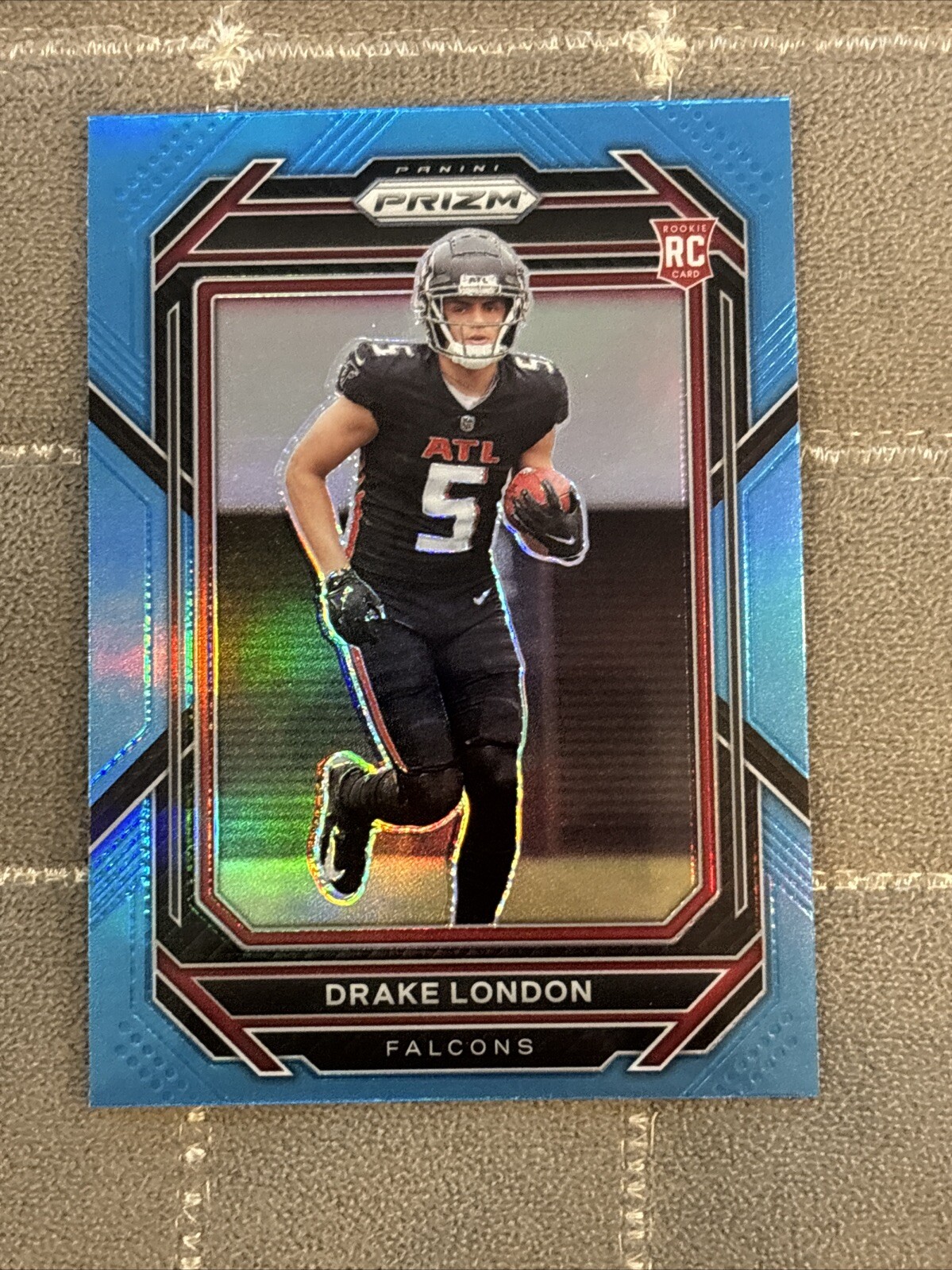 2022 Panini Prizm - Rookies Light Blue Prizm #308 Drake London (RC)