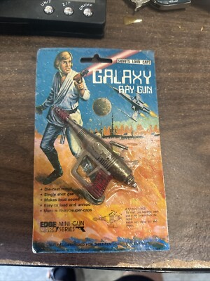 Vintage KNOCK OFF Star Wars 1979 Edge Mark GALAXY RAY GUN Cap Gun NEW OLD STOCK