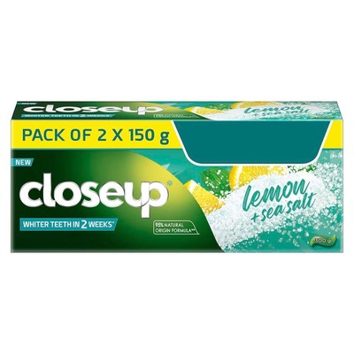 Closeup Multi Action Toothpaste Lemon & Sea Salt Whiter Teeth In 2 Weeks - 300Gm