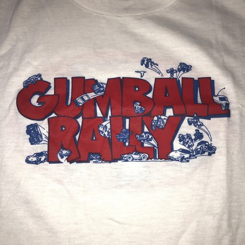 Gumball Rally Movie Promo T-Shirt STP Gary Busey 70s Film Rare Vintage 1976 - Picture 2 of 10