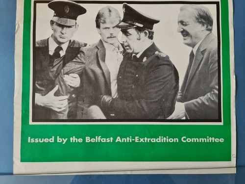 Original 1990's No Extradition Poster Charlie Haughey - Picture 4 of 4