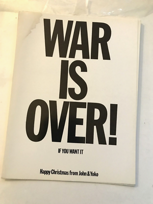s*e様 WAR IS OVER ジョンレノン ポスター額縁付オリジナルbeat WAR IS OVER! If You Want It