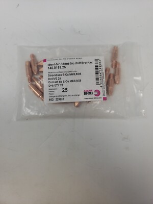Abicor Binzel 140.0169.25 Contact Tip Qty 25