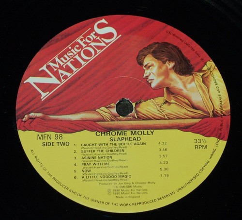Chrome Molly - Slaphead - 1990 UK Music For Nations Vinyl LP - Picture 5 of 7