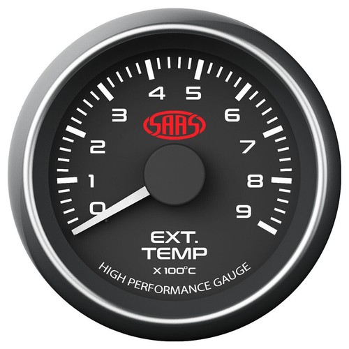 SAAS Muscle Series Diesel EGT & Boost >60 PSI 52mm 2" Analogue Gauge Combo Black - Picture 5 of 12