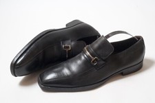 DOLCE GABBANA 0573 A1047 Mens Black Leather Loafers Size UK 9 / US 10