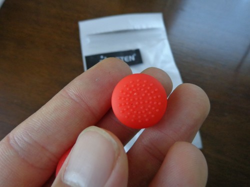 Insten Video Game Switch Controller Thumbstick Cap Style 1 Red 2pc New - Picture 2 of 4
